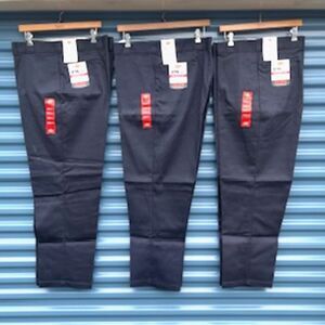 Dickies 874 . Size: 48 x 32 . Flex . Sits @ the Waist {3} Pair Bundle . Navy